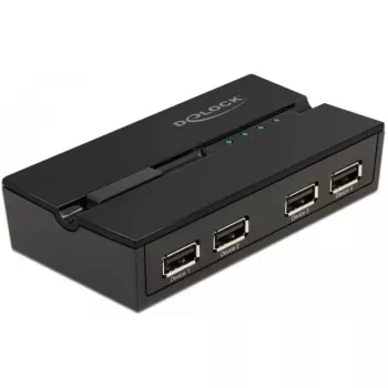 DeLOCK 11494 tietokoneen datakytkin musta USB Type-A Type-B 0,48 Gbit/s