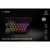 Savio Phenix SAVGK-RED pelikäyttöinen näppäimistö USB RF langaton Bluetooth QWERTY