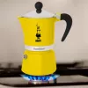Mokkapannu Bialetti Rainbow musta keltainen