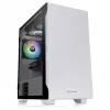 PC-kotelo Thermaltake S100 Tempered Glass Snow Edition Micro Tower valkoinen