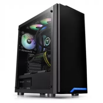 Thermaltake H100 TG MIDI Tower musta