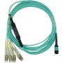 Kuitukaapeli BlueOptics HE67908QPH-JB003M-BO MTP 4x LC OM4 3 m vihreä