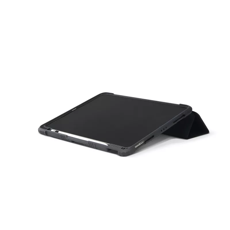 DICOTA Folio Case - läppäkansi tabletille - polykarbonaatti, termoplastinen polyuretaani (TPU), kierrätetty polyeteeni - musta - 10.9 - Apple 10.