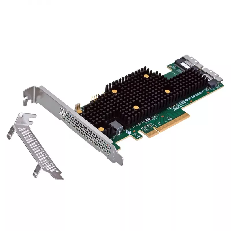 Broadcom BCM HBA 9600-16i SAS/SATA/NVMe-liitäntäkortit/adapterit sisäinen SFF-8654