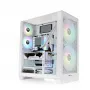 Tietokonekotelo THERMALTAKE View 390 TG Snow White Mid-Tower karkaistusta lasista valmistetuin sivu- ja etuosoin