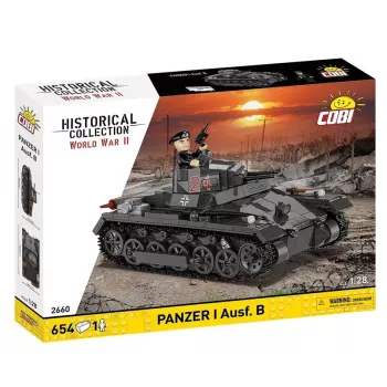 Rakennussarja Cobi Panzer I Ausf. B – 654 osaa, yksityiskohtainen pienoismalli