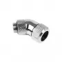 Alphacool Eiszapfen 13mm HardTube-ruuviliitin 45° kääntyvä G1/4 - kromi (17406)
