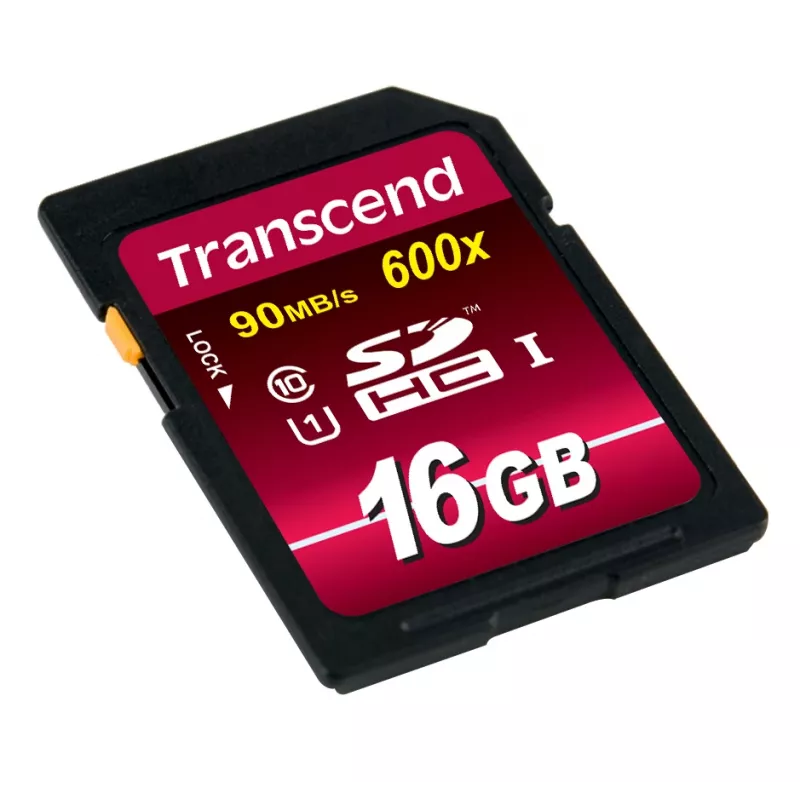 Flash-muisti Transcend 16GB SDHC Class 10 UHS-I 600x TS16GSDHC10U1