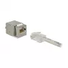 Delock 86404 Keystone-moduuli RJ45 Secure Cat.6 - LSA, valkoinen
