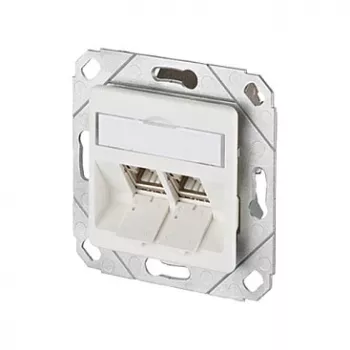 METZ CONNECT 130B12D21102-E - RJ-45 - 6a - -40 - 70 °C - valkoinen - akryylinitriilibutadieenistyreeni (ABS) - sinkki - GHMT - CE