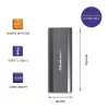 Kotelo | tasku NV2271 M.2 SSD -asemalle | SATA | NVMe | USB-C | 2TB
