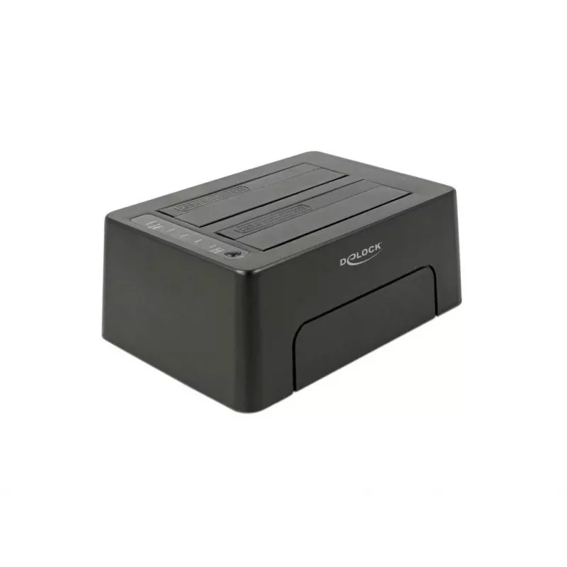 DeLOCK - kiintolevytelakka paikat: 2 - SATA 6Gb/s - 6 Gbit/s - USB 3,1 (Gen 2) - musta (63957)