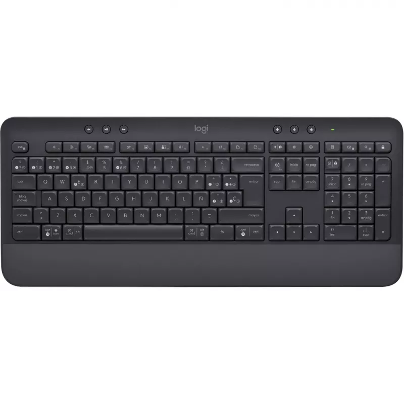 Logitech Signature K650 - näppäimistö - langaton - Bluetooth 5.1 - QWERTY - espanja - grafiitti (920-010917)