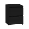 Yöpöytä top e shop M2 CZERŃ, 2 laatikkoa, musta, 300×300×400 mm