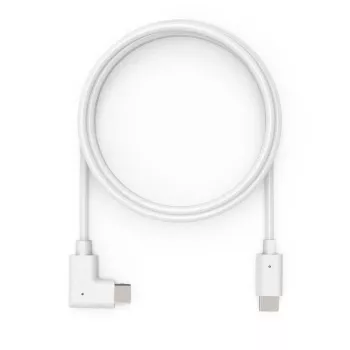 Compulocks 6ft USB-C - USB-C 90 asteen 2.0 lataus- ja datakaapeli - USB-kaapeli - 24-pin USB-C (M) suora - 24-pin USB-C (M) oikealle kulma - 1,83 m - valkoinen - Compulock