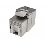 Keystone-moduuli Alantec MB005-1 litteä ruostumaton teräs RJ-45, liitäntä, Cat6a, AWG 22/24