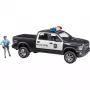 Poliisiauto-lelu BRUDER RAM 2500 Police 02505 – pienoismalli, leikkiauto