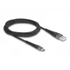 DELOCK USB-kaapeli USB 2.0 2 m USB A USB C musta 81122