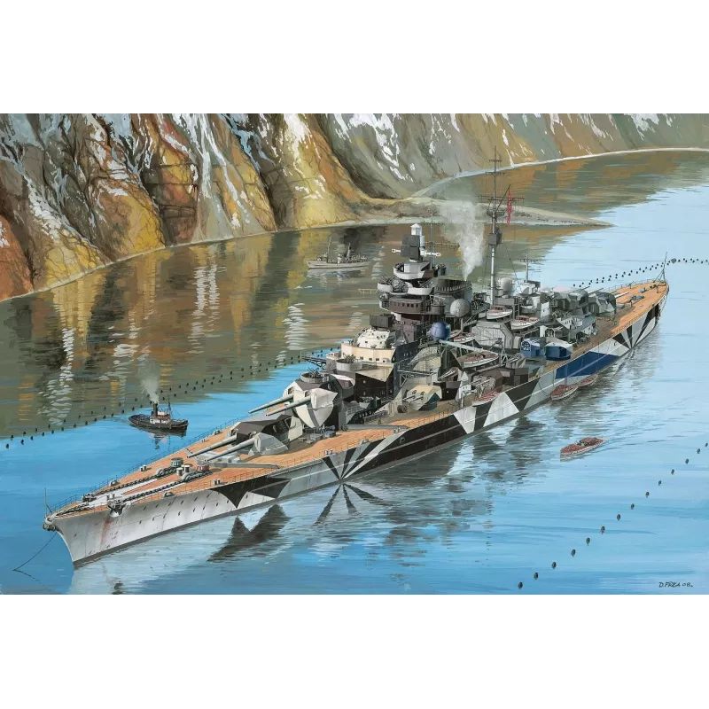 Muovinen pienoismallilaiva REVELL Tirpitz mittakaava 1:350