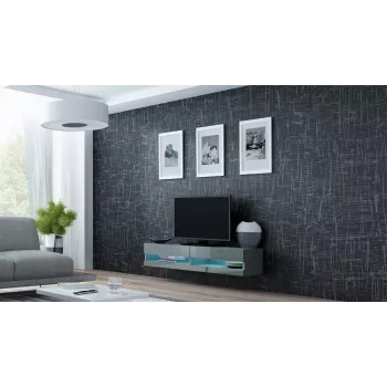 Cama TV-taso VIGO new 30/140/40 harmaa/harmaa kiiltävä