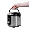 Riisinkeitin GASTROBACK Rice Control Low Carb & Steam, 3 l, 450 W, musta/ruostumaton teräs