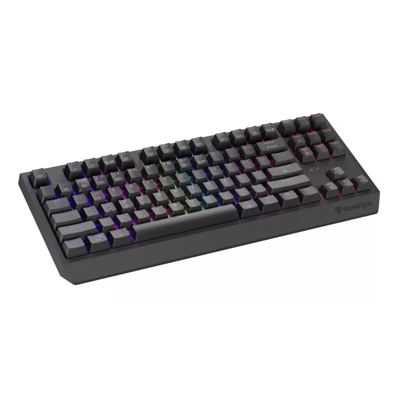 GENESIS Thor 230 TKL näppäimistö pelikäyttöön USB + RF langaton + Bluetooth QWERTY US English musta