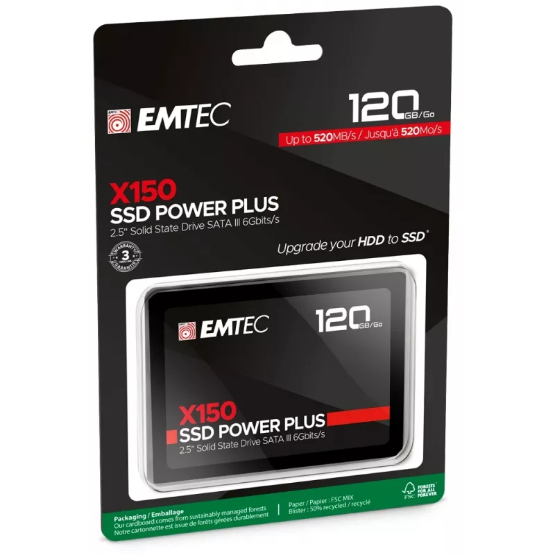 SSD-asema Emtec X150 Power Plus 120 GB 2,5