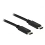 USB Type-C -kaapeli DeLOCK Type-C 2.0 1 m musta