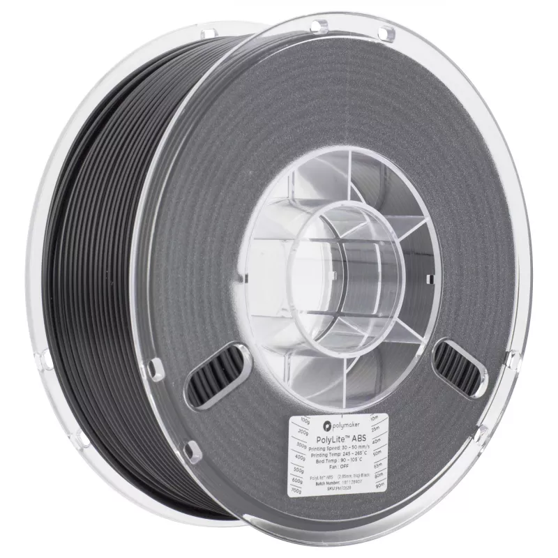 ABS 3D-tulostusmateriaali Polymaker PE01033 musta 3 kg 1,75 mm