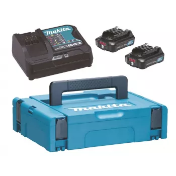 MAKITA VIRTALÄHDESARJA 12V 2x2,0Ah (BL1021Bx2+DC10SB) MAKPAC