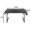 Tietokonepöytä Subsonic SA5706 musta suora PVC 120x60 cm