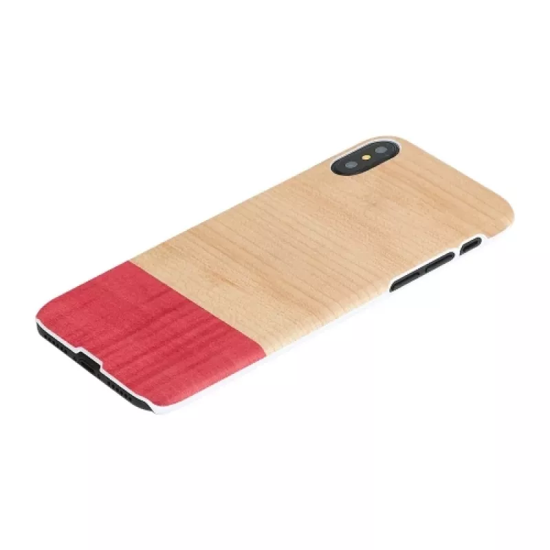 Älypuhelinkotelo man and wood iPhone X/XS – valkoinen, Mismatch-design