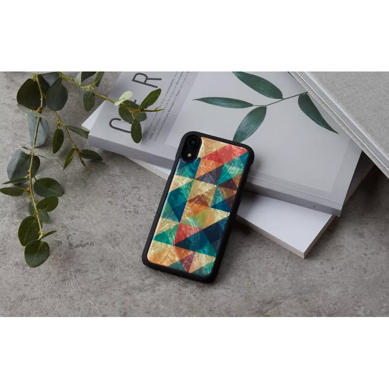 iKins älypuhelinkotelo iPhone XR — Mosaic musta suojakotelo