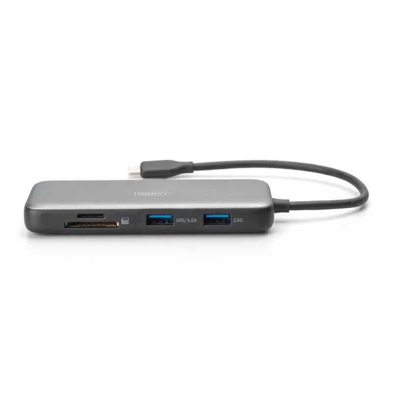 USB-C-telakointiasema Digitus DA-70915 8-porttinen 100W Power Delivery