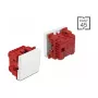 Painokytkin DELOCK Easy 45 1P valkoinen, 250 V AC, 10 A, 45×45×37 mm