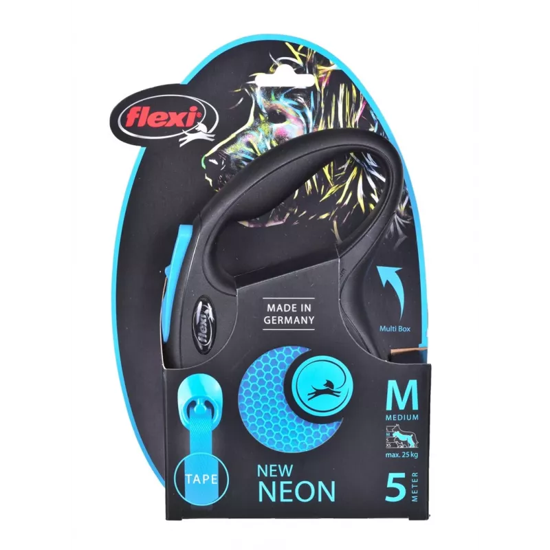 FLEXI New Neon M - flexi-hihna - 5 m