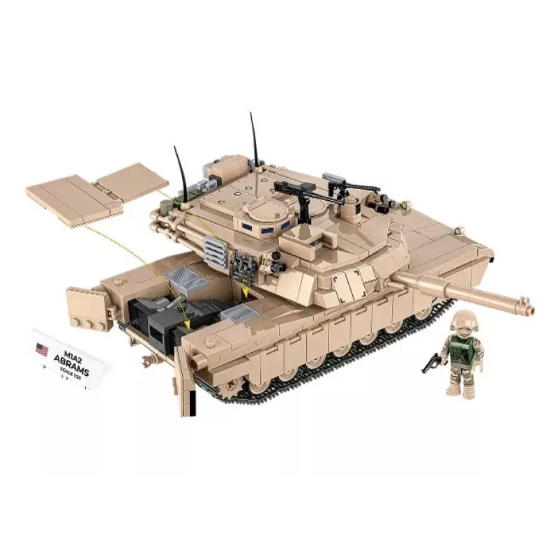 Rakennussarja-palikat Cobi M1A2 Abrams 1025 osaa malli COBI-2632