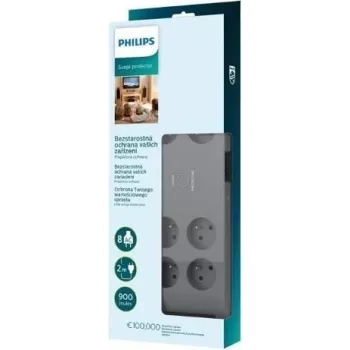Ylijännitesuoja Philips SPN3180A/60 – 8 pistorasiaa, 2,0 m kaapeli