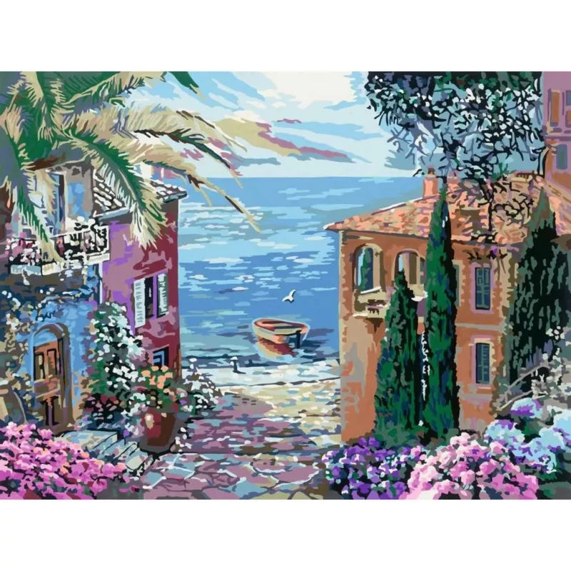 Ravensburger maalaussarja CreArt Mediterrane Landschaft 23913 — maalaa numeroilla -sarja
