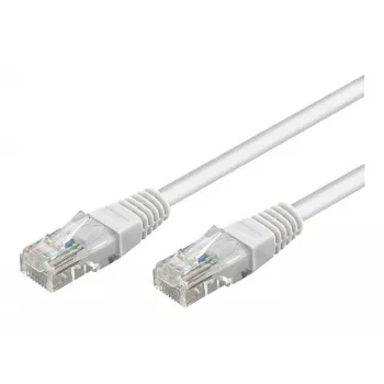 Wentronic Goobay CAT 5e patch-kaapeli, U/UTP, valkoinen, 3 m - CCA-kupariseos (68506)