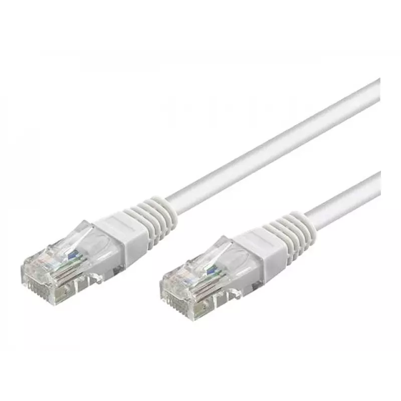 Wentronic Goobay CAT 5e patch-kaapeli, U/UTP, valkoinen, 3 m - CCA-kupariseos (68506)