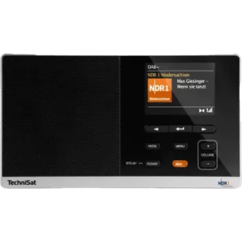 DAB-radio TECHNISAT Digitradio 215 NDR 1 Dabbi Edition – kannettava digitaaliradio, musta/hopea