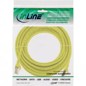InLine patch-kaapeli SF/UTP Cat.5e keltainen 5 m
