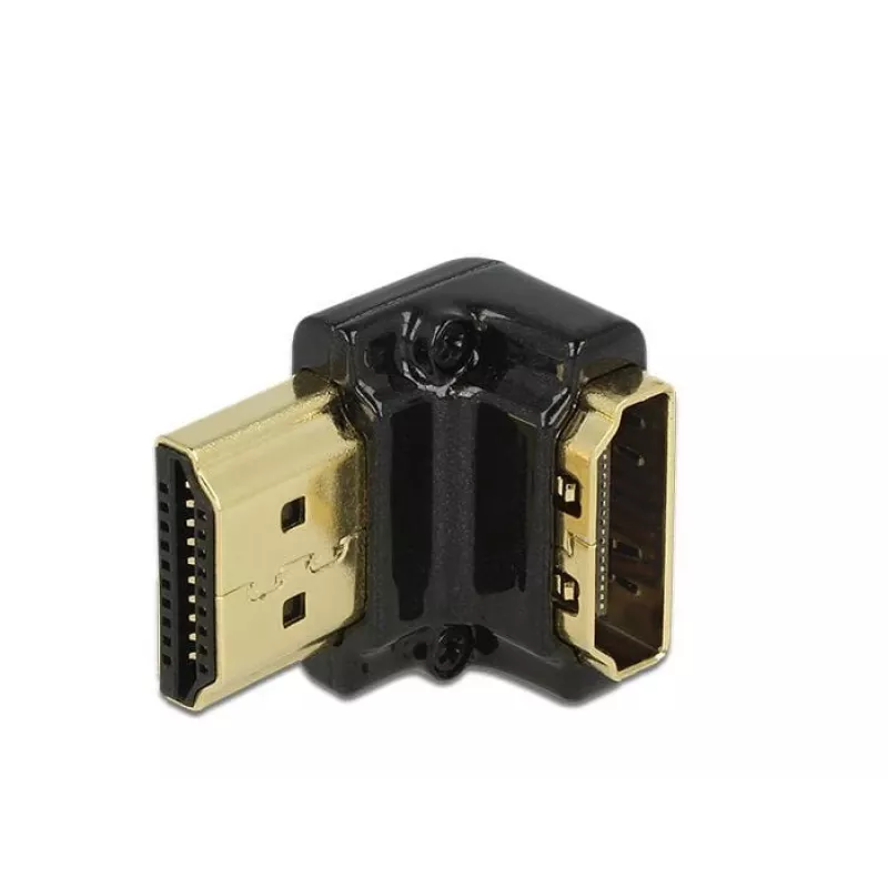 HDMI-liitin DeLOCK 65662 90° musta