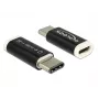 Delock - USB-sovitin - 24-pin USB-C (uros) - Micro-USB Type-B (naaras) - USB 3.1 - musta (65678)