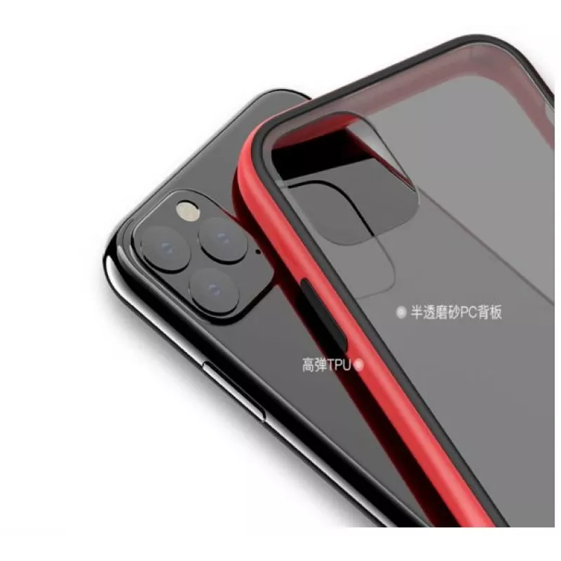 Suojaava iskunkestävä kotelo COMMA Joy iPhone 11 Pro -puhelimelle, punainen — iskuja vaimentava suojakotelo