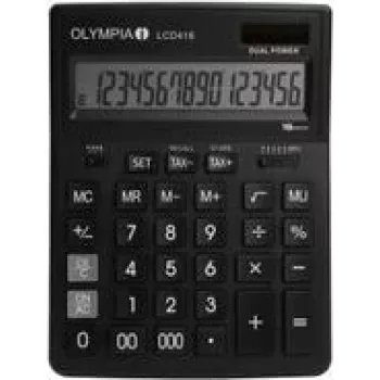 OLYMPIA LCD-416 pöytälaskin musta (4676)