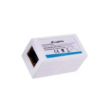 LANBERG kaapelin sukupuolenmuunnin RJ-45–RJ-45, naaras–naaras, U/UTP Cat5e, valkoinen