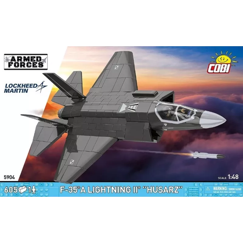 Rakennussarja Cobi F-35A Lightning II — 605 osaa, mittakaavamalli