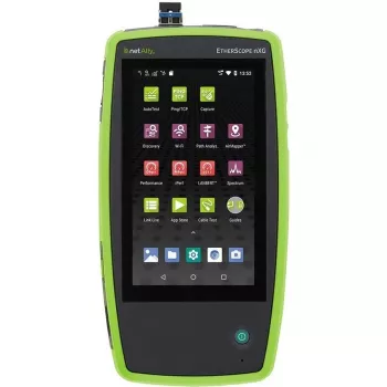 Verkkotestilaite Fluke Networks EtherScope nXG EXG-300 – Tri-Band-Wi‑Fi (2,4/5/6 GHz), RJ-45, USB-A/C, paristokäyttöinen, 5